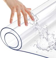 1mm 2mm 3mm Transparent Transparent PVC Film Transparent PVC Membrane Ménage Tapis de Table