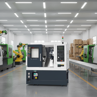Tour CNC pour métaux à banc incliné horizontal KAWAMURA – Centre d'usinage CNC horizontal à banc incliné – Tour moyen