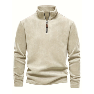 Maglione da <span class=keywords><strong>Uomo</strong></span> Trendy in Pile a Doppia Faccia, Manica Lunga, Versatile, Collo Alto, Abbigliamento Autunno-Inverno - Product Image 1