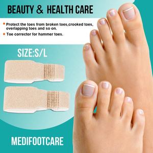 Correcteur d'orteils pour orteils qui se chevauchent Attelles pour orteils tordus, orteils frisés et orteils pliés, séparateurs d'orteils pour orteils cassés - Product Image 4