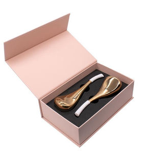 2 pièces globes de glace pour le visage en acier inoxydable forme de massage ergonomique, bâtons de Cryo de soins de la peau idéaux fournitures d'esthéticienne globes de refroidissement - Product Image 2