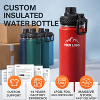 Botol Air Dua Lapis 25oz SS304 Dengan Pegangan, Termos Vakum Berinsulasi Bebas BPA, Hadiah Logo Kustom, Cangkir Termos, Tumbler Outdoor