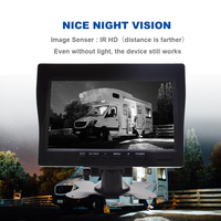 Monitor Truk 7 Inci dengan Kamera AHD 1080P, Sistem Kamera Mundur DVR, Tahan Air untuk Truk & Bus