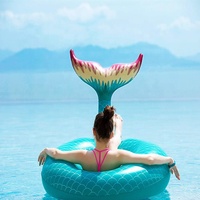 Summer beach pool party loisirs mer bonne nager cercle gonflable sirène anneau de natation adapté pour adultes et enfants