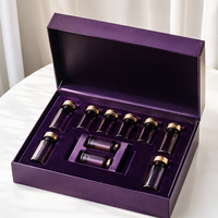 Boîte personnalisée de suppléments de peptides d'huîtres avec logo, emballage rigide violet en gros pour la santé OEM