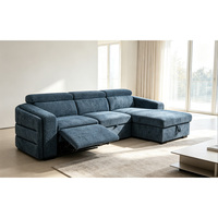 Canapé-lit convertible deux places en velours moderne européen, durable et écologique, pour hôtel et villa, mobilier de salon