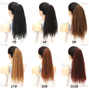 Extensions <span class=keywords><strong>de</strong></span> cheveux <span class=keywords><strong>queue</strong></span> <span class=keywords><strong>de</strong></span> <span class=keywords><strong>cheval</strong></span> bouclées crépues <span class=keywords><strong>de</strong></span> 20 pouces, tressées DIY pour femmes, tresses synthétiques afro bouclées, <span class=keywords><strong>queue</strong></span> <span class=keywords><strong>de</strong></span> <span class=keywords><strong>cheval</strong></span> - Product Image 5