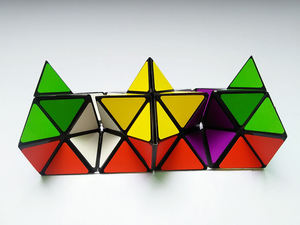 لعبة ألغاز هندسية ، على شكل مكعبات سحرية ، قابلة للطي, لعبة ألغاز سحرية ذات تصميم هندسي ، مكونة من مكعبات سحرية قابلة للطي ، مزدوجة اللانهاية - Product Image 2