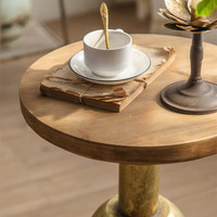 Ensemble de table basse moderne de luxe en bois pour salon et extérieur
