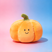 OEM Coussin en peluche citrouille souriante mignonne, Décoration de table d'Halloween, Poupée en peluche légume, Vente en gros