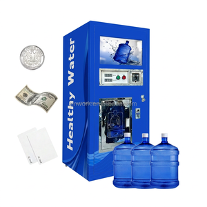 เครื่องกรองน้ำระบบ Reverse Osmosis ยี่ห้อ YISO รุ่นขายดีสำหรับธุรกิจ  ตู้กดน้ำอัตโนมัติแบบหยอดเหรียญและรับชำระเงินด้วยธนบัตร  ทำจากเหล็กชุบสังกะสี - Product Image 1