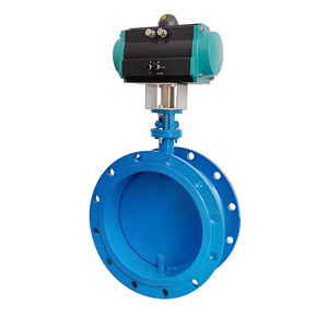 Válvula de Mariposa de Acero al Carbono con Brida D641W Up The Ball, Válvula Neumática de Control de Flujo de Vapor, Aire y Gases de Alta Temperatura - Product Image 1