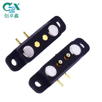Conector Magnético USB de Cobre para Reloj Inteligente, Base Macho de 2 Pines, Paso de 2.5mm, IP67