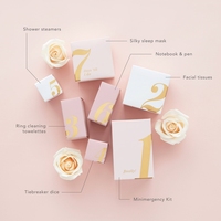 Boîte de calendrier de l'avent de Noël de luxe personnalisée, finition mate, design gaufré, forme personnalisée, cadeaux 7 jours, mariages, sérum de soin de la peau