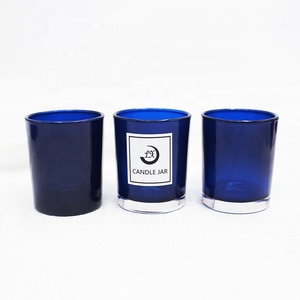 FENGJUN Black White Red Mini Small Size Empty Cylinder Shape Custom High Quality Glass Jar <strong>Candle</strong> Manufacturers Europe - Product Image 3