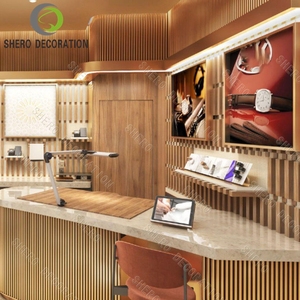 Vitrine murale en bois de haute qualité pour bijoux, meuble de présentation verrouillable avec présentoir à bijoux en acier inoxydable - Product Image 2