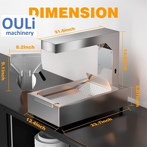 Calentador de Alimentos Eléctrico Comercial para Exhibición de Comida Rápida, Tipo <span class=keywords><strong>KFC</strong></span> - Product Image 4
