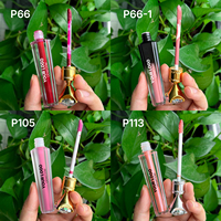 Gloss à lèvres liquide hydratant effet diamant avec finition brillante et tubes lisses/givrés, marque privée, logo personnalisé, vente en gros, OEM