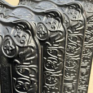 Vieux <span class=keywords><strong>radiateur</strong></span> en <span class=keywords><strong>fonte</strong></span> pour système CVC <span class=keywords><strong>Chauffage</strong></span> <span class=keywords><strong>central</strong></span> rétro avec finition or rose Design graphique anti-corrosion inclus - Product Image 6