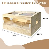 Kit tout-en-un JQ : Grande couveuse à poulets avec tiroir de séparation des déjections pour cailles et hamsters