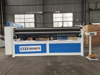 Machine à cintrer les tôles en acier inoxydable et en aluminium à trois rouleaux avec fonction de pré-cintrage, fonctionnement facile, haute précision, épaisseur 3 mm
