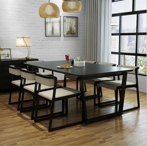 6 Chairs Living Room Solid Wood <strong>square</strong> Elegant Wooden <strong>Dinning</strong> <strong>Table</strong> - Product Image 4