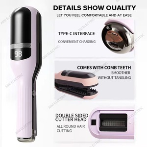 XBH Tondeuse à <span class=keywords><strong>cheveux</strong></span> multifonctionnelle, coupe-pointes fourchues, rechargeable, portable, <span class=keywords><strong>coiffeur</strong></span> électrique automatique, 2 en 1, coupe-pointes fourchues - Product Image 6