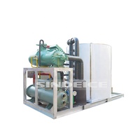 Machine à glace en flocons 20T 25T 30T directe d'usine Machine à glace en acier inoxydable de qualité alimentaire 304 pour le traitement du poulet