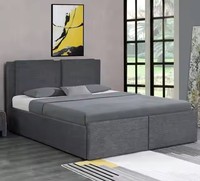 Lit de Rangement Rembourré de Luxe King Queen Size Jumeau Simple Double Up-Holstered Luxe Lit Complet Cama Matrimonial Moderne en Bois