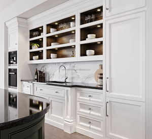 <span class=keywords><strong>2023</strong></span> Artisan Bespoke Armoires de cuisine en bois massif de luxe haut de gamme avec design <span class=keywords><strong>d</strong></span>'îlot de cuisine incurvé - Product Image 5