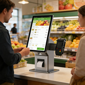 Kiosque de paiement en libre-service de 21,5 pouces avec écran tactile, système POS, lecteur de code QR et imprimante thermique pour restaurant - Product Image 5