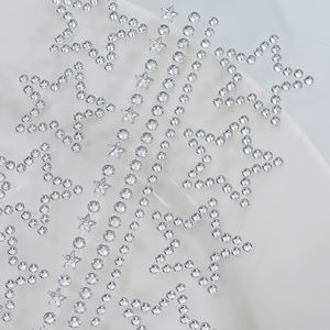 Décalcomanies pour le visage et les yeux, 1 pièce, 1 pièce, strass, pentagramme adhésif, décalcomanies pour maquillage de fête Y2K Body Decor Tattoos - Product Image 2