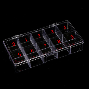 Caja organizadora transparente de plástico vacía para brocas de uñas, herramientas de manicura y arte de uñas, soporte para brocas - Product Image 6