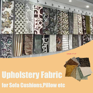 Tela de Tapicería de Poliéster de Alta Calidad con Textura de Terciopelo, Tela Suave de Poliéster para Muebles, Tejido Jacquard Bordado de Peso Medio - Product Image 1