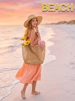 Sac de plage respirant en maille nid d'abeille, multi-poches, séchage rapide, sac anti-sable
