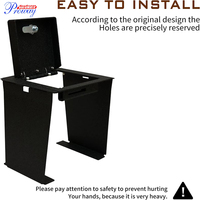 Console centrale à verrouillage combiné à 4 chiffres Coffre-fort pour voiture Coffre-fort pour pistolet Console centrale avec 2021-2022 Compatible Ford Bronco Sport