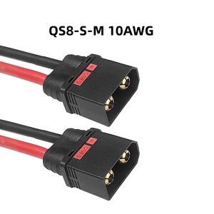 สายอะแดปเตอร์ QS8 Y แบบ 2 หัวตัวผู้ ต่อ 1 หัวตัวเมีย 110A ป้องกันประกายไฟ ชุดสายชาร์จ 8AWG 10AWG สายไฟกระแสสูง สำหรับรถบังคับวิทยุ - Product Image 2