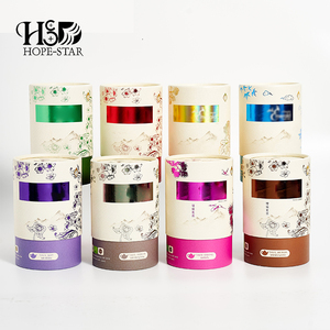 O costume imprimiu tubos biodegradáveis do papel do cartão do cilindro caixa empacotando tubos do papel redondo do chá do produto comestível do café
