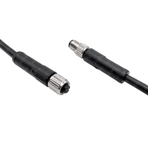 Cable Recto Impermeable M5 Macho-Hembra de 4 Núcleos, Conector Mini de Aviación, 1 Metro, Cobre Puro, Aislamiento de PVC, PLC Industrial - Product Image 3