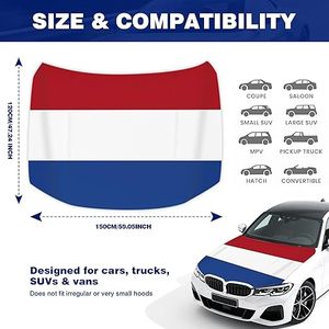 Funda para Coche Personalizada de <span class=keywords><strong>Holanda</strong></span> 100% Poliéster para Partidos de Fútbol, <span class=keywords><strong>Viajes</strong></span> por Carretera y Exhibición - Product Image 4