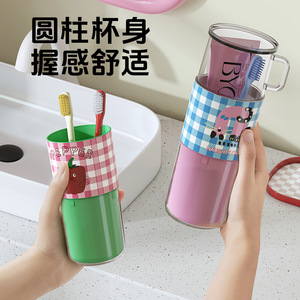 Travel <b>Toothbrush</b> <b>Holder</b> Set Plastic Foldable Storage Cup With Lid For Bathroom Use - Product Image 2