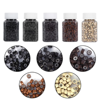 Anelli in Silicone per Capelli da 5,0 mm 1000 Pezzi/Flacone Microring alla Moda per Parrucchieri da Salone Strumenti per Extension e Dreadlock
