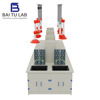 Îlot de travail de laboratoire PP pour tests de volatilisation de solvants organiques avec bras d'extraction de fumée ISO9001 Baitu lab