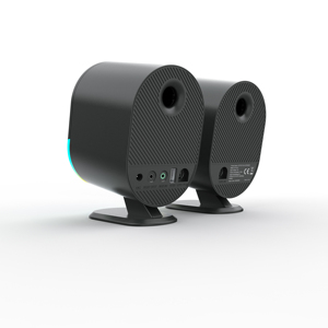 Haut-parleur PC USB actif OEM 30W pleine gamme pour jeux avec éclairage RGB et grille métallique pour BT5.3, <span class=keywords><strong>2</strong></span>.0 canaux, <span class=keywords><strong>2</strong></span> haut-parleurs - Product Image 5