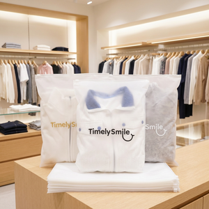 Bolsas de Embalaje Esmeriladas Impresas Personalizadas con Cierre Superior de Cremallera, Material PE Reciclable, Ecológicas, con Logotipo de Marca de Zapatos Personalizado, Envío Gratuito - Product Image 1