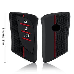 Funda de silicona para llave de coche Lexus NX ES UX US RC LX GX IS GS <span class=keywords><strong>RX</strong></span> 200 <span class=keywords><strong>250h</strong></span> 350 LS 450h 460h 260h 300h UX200 ES350 Accesorios - Product Image 5