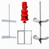 Agitateur vertical à économie d'énergie pour le réglage du pH, agitateur à hélice pour la flocculation et le mélange dans les réservoirs