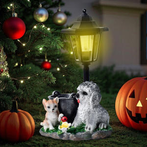 Customized Modern Art Pet Theme Resin <strong>Dog</strong> Statue Taiyang Lamp Indoor/Outdoor Lighting Decoration Small Animal Ornaments - Product Image 2