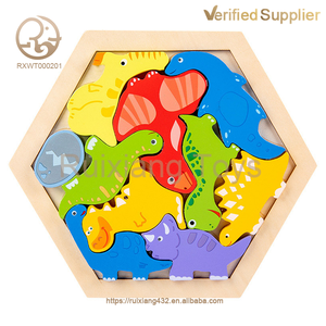Nuovo Puzzle 3D in Legno Educativo Montessori per Bambini 2025, Animali, Frutta, Dinosauri, <span class=keywords><strong>Fattoria</strong></span>, Blocchi da Costruzione Fai-da-Te Unisex - Product Image 3