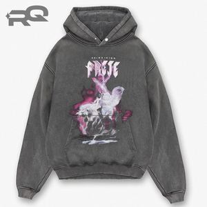 Sudadera con Capucha Casual para Hombre, para Todas las Estaciones, Diseño Sólido, Ropa de Invierno, Estilo Americano, Tejido Terry Lavado, Moda Urbana Personalizada - Product Image 1
